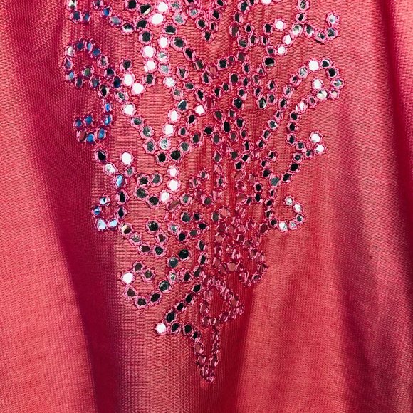 NWOT Stunning Hand Crafted Indian Tunic - Picture 2 of 5